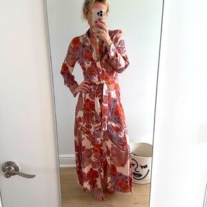 Zara Paisley long dress